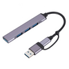 USB A+C 4 in 1 hub