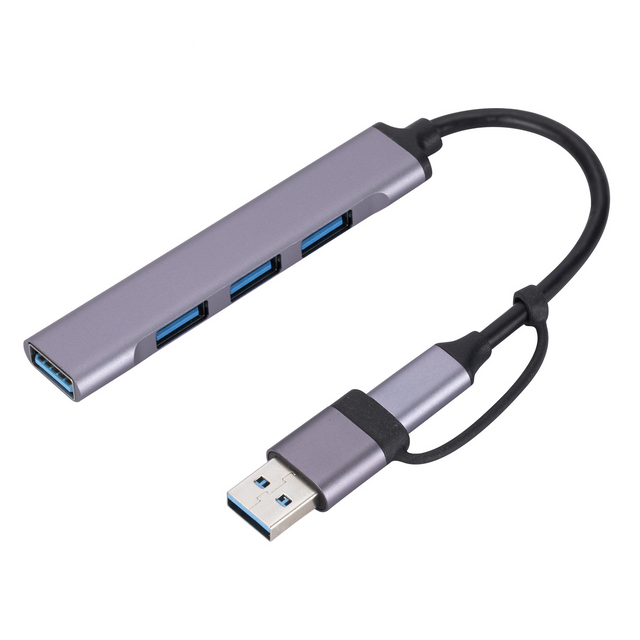 USB A+C 4 in 1 hub