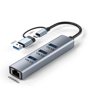 USB A+C Ethernet adapter